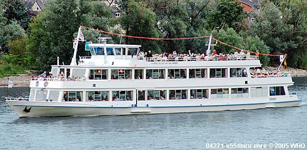 Rheinschifffahrt Rheinschiff s554biru-ehre